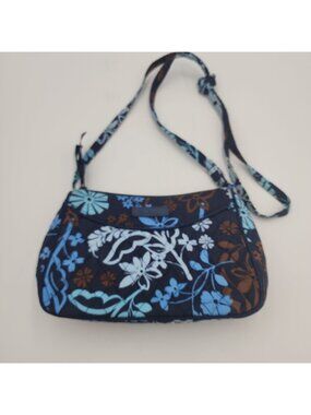Vera Bradley Little Crossbody - JAVA FLORAL Purse Blue